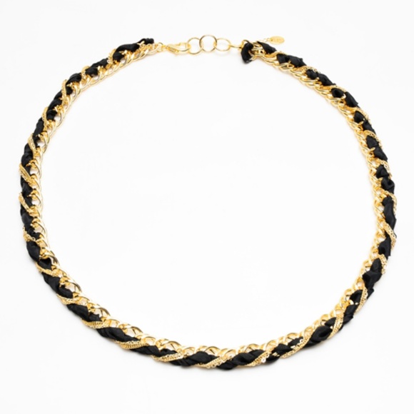 Amrita Singh Jewelry - New braided ribbon fabric necklace